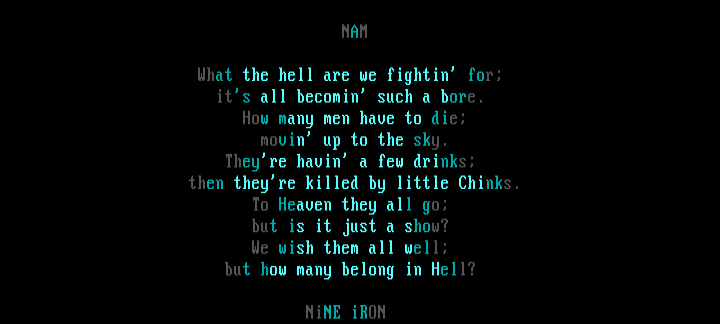 Nam by Nine Iron