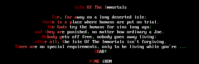 Isle of the Immortals by Nine Iron