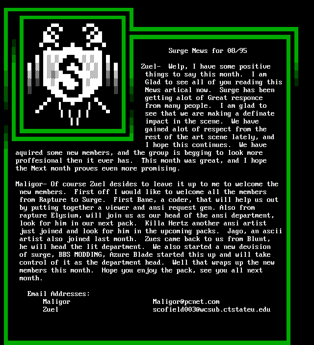 Surge News 08-95 by Staff