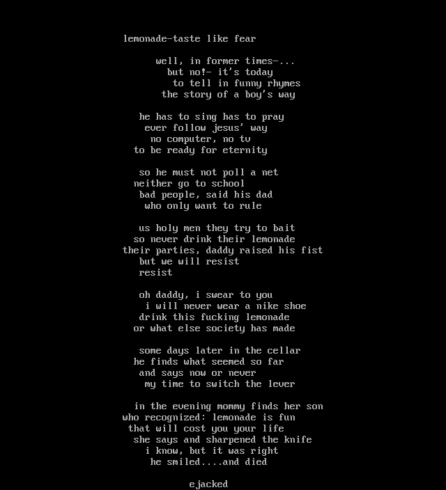 lemonade - taste like fear by (e)jacked
