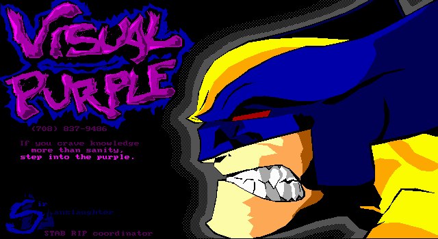 Visual Purple: step into the purple by Sir Lanslaughter