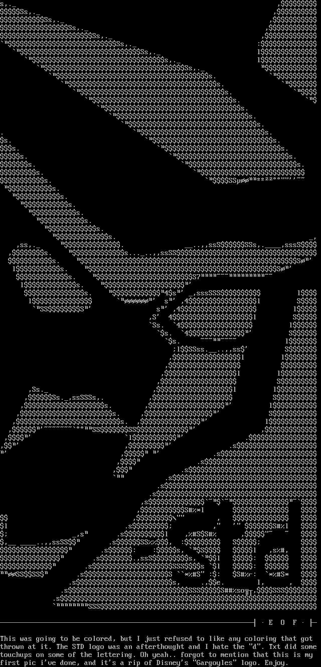 First ascii pic. by Wik