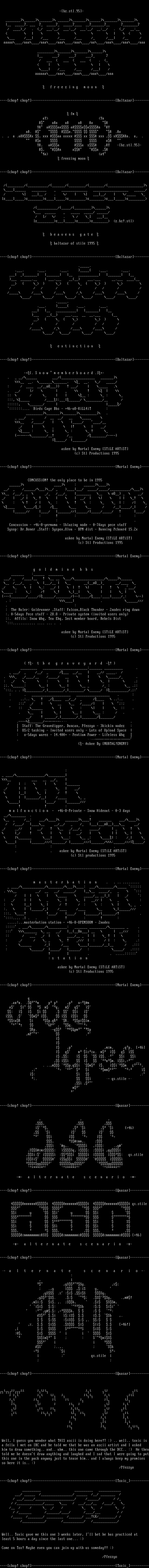 ### ASCII Collection 1! ### by Multiple Artists
