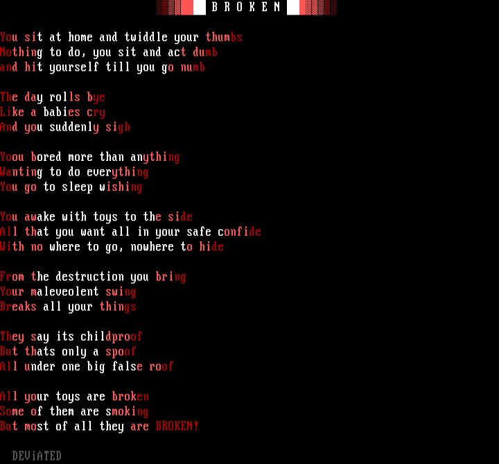 Broken by Deviated