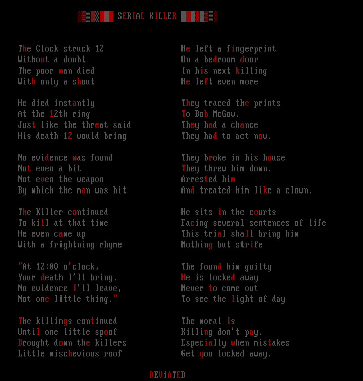 Serial Killer by Deviated