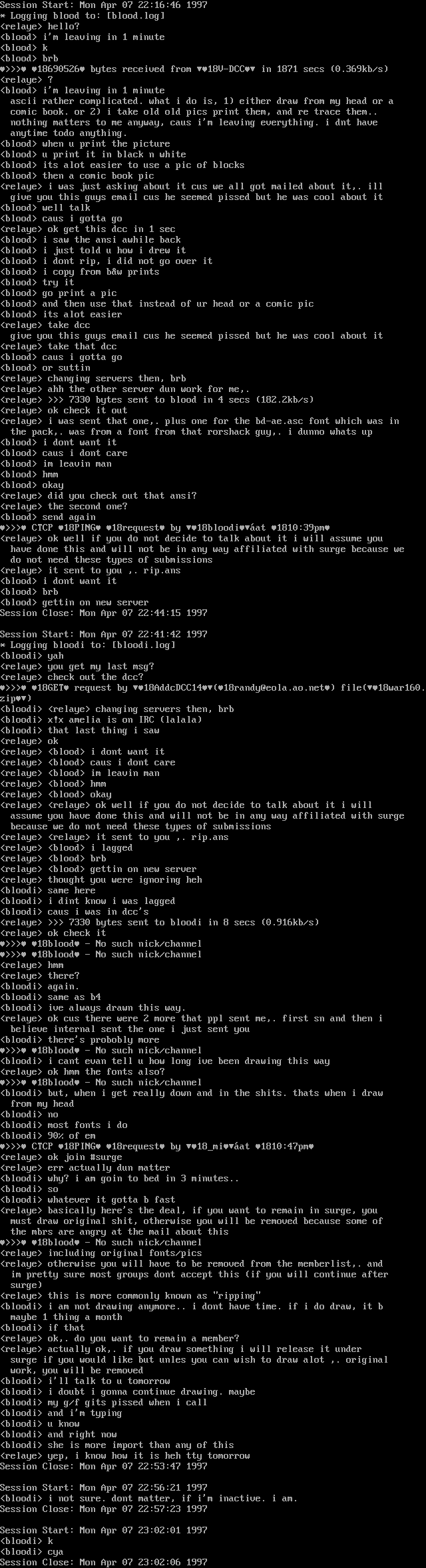 Blood's Ascii Tutorial by Mirc