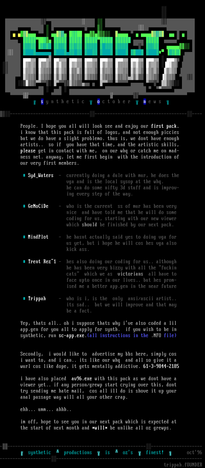 pack#1 synthetic news by synthetic