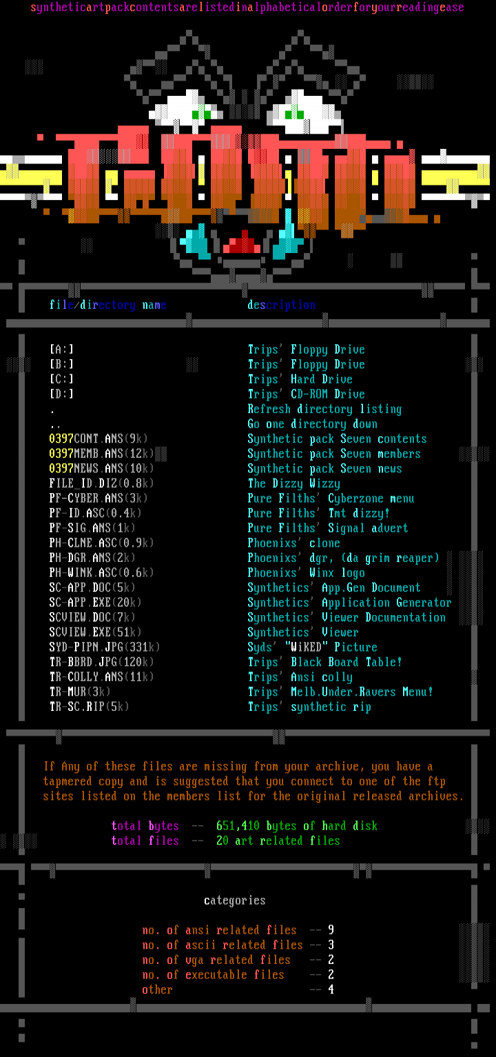 Synthetic Pack Seven Contents! by Synthetic
