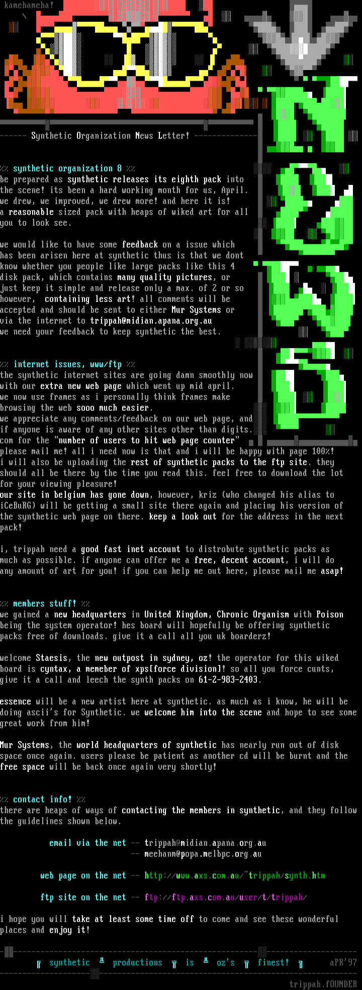 Synthetic Pack8 Newz! by Synthetic