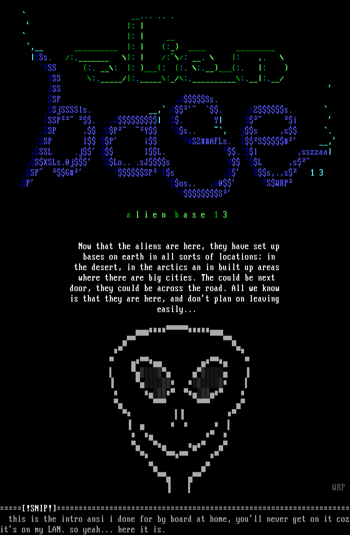 Alien Base 13 by Warp!