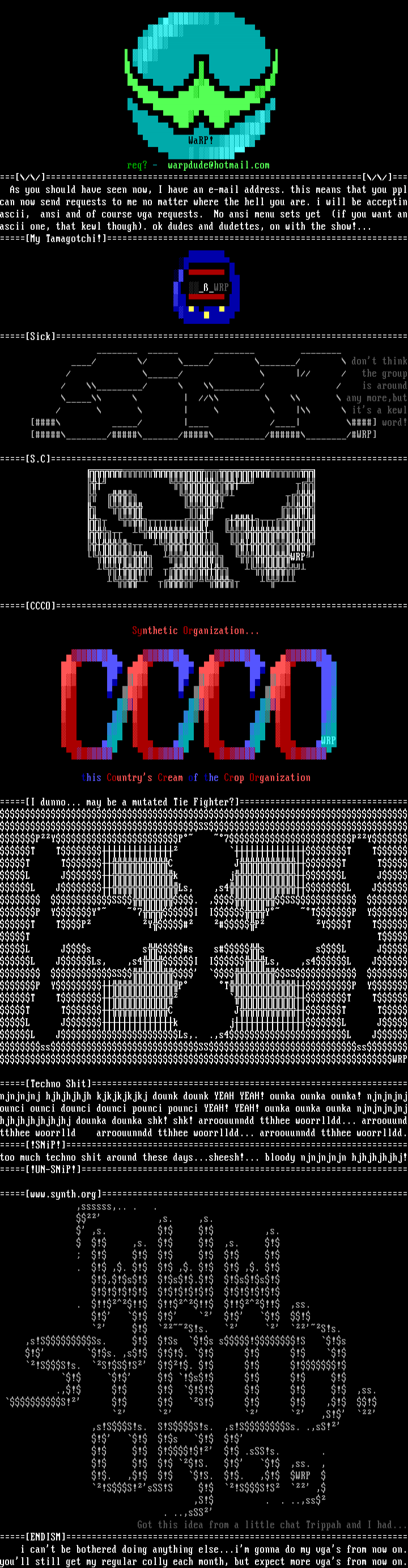 Ascii Colly! by WaRP!