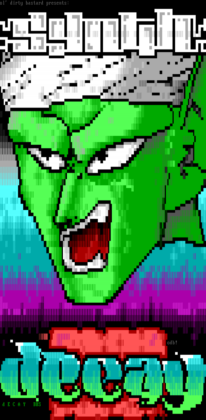 dECAY BBS Advert. by Ol' Dirty Bastard