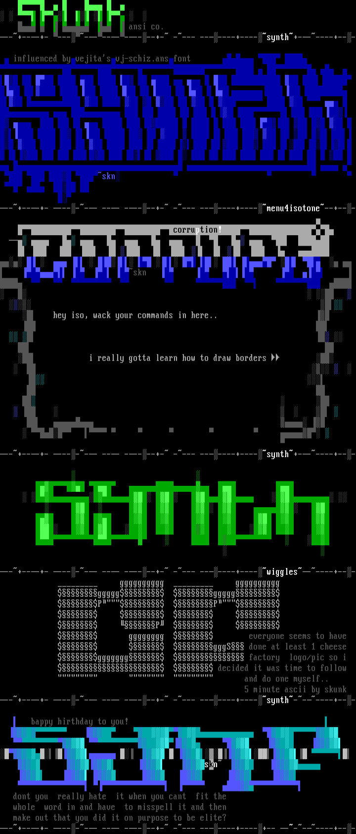 Extra Ansi's by Skunk