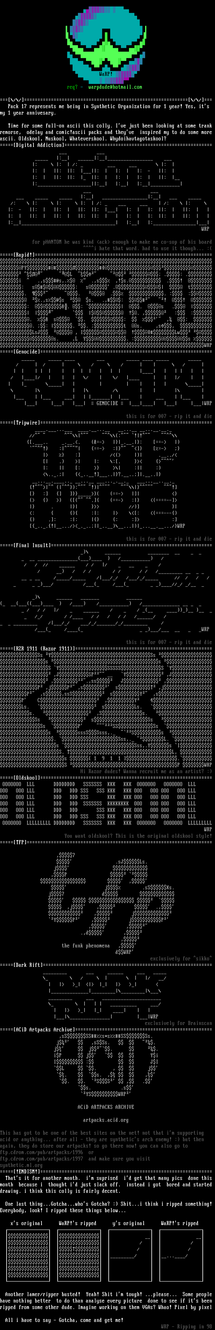 Anscii Colly! by WaRP!