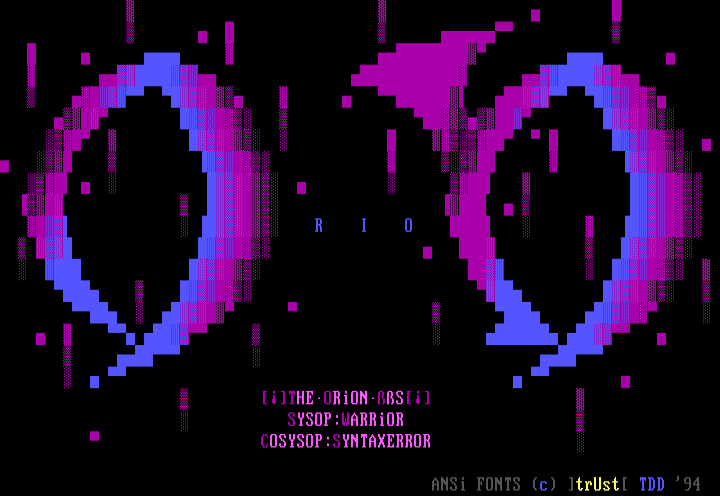 The Orion BBS by Trust