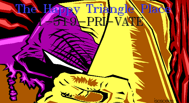 The Happy Triangle Place by Isosceles