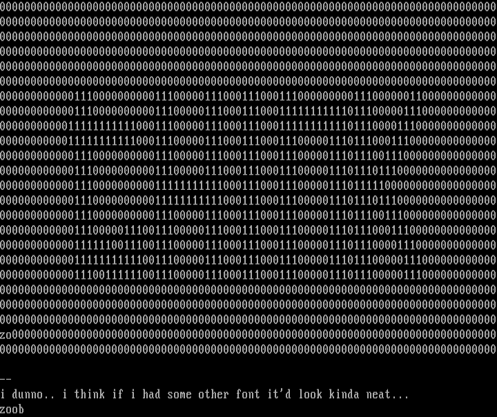 binary thing by zoob