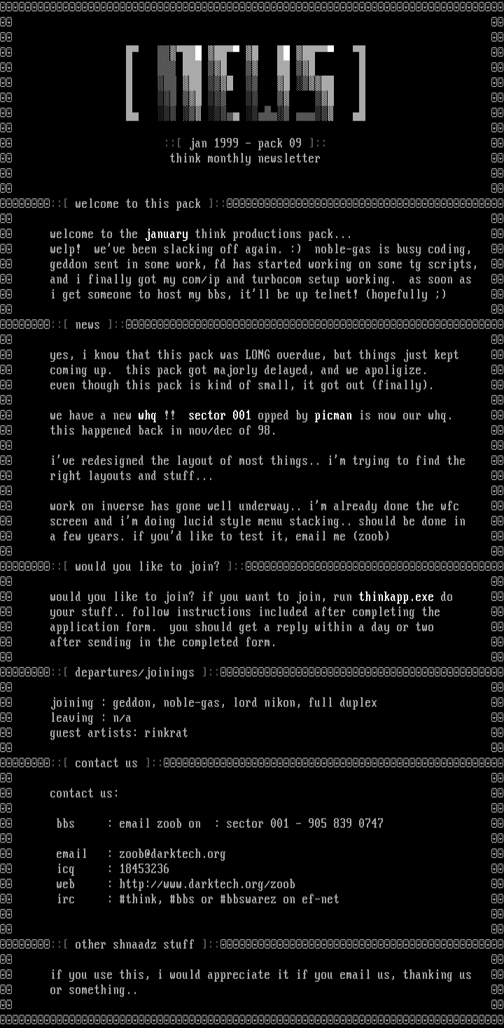 pack 1001 (9 in bin) news by zoob