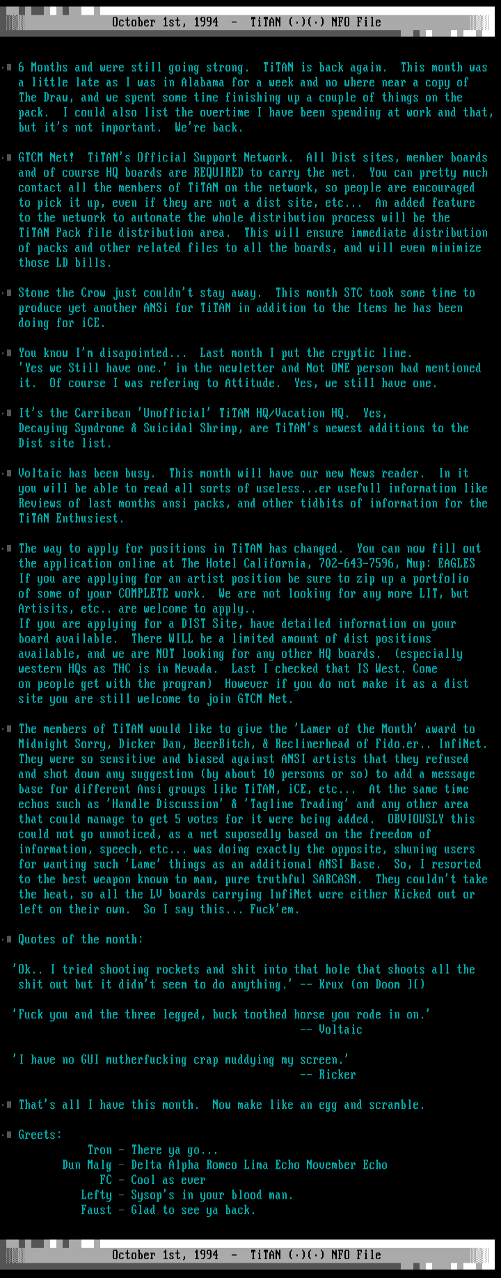 TiTAN News Letter by Krux