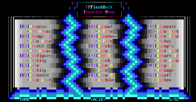 FlashBack BBS Software Transfer by Tank