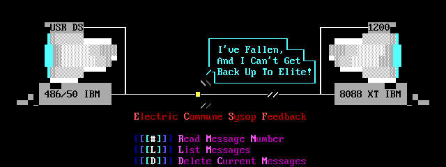 Electric Commune BBS Sysop Feedback by Tank