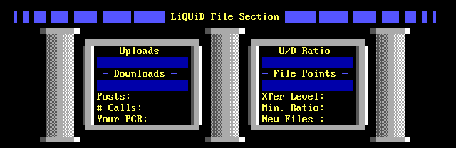 Liquid BBS Software File Selection by Tank