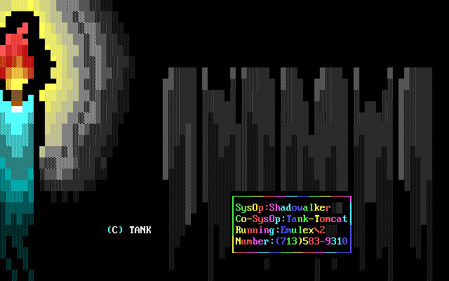 The Shadows BBS Ad by Tank