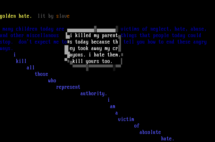 golden hate by slave