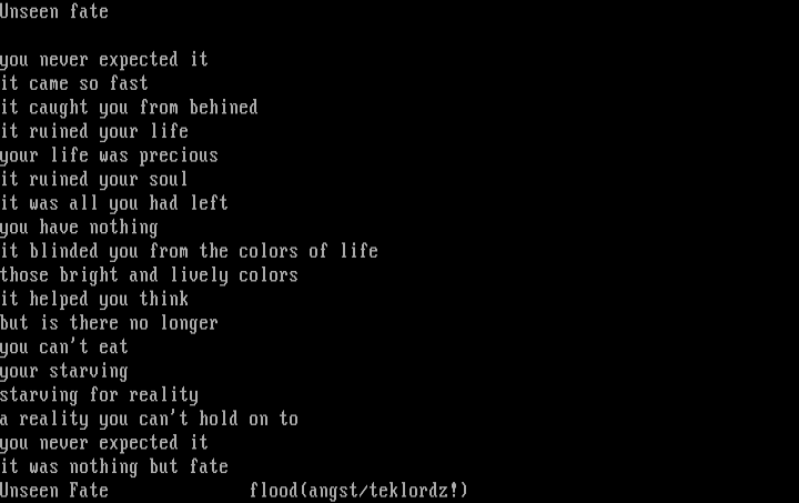 Unseen Fate by Flood