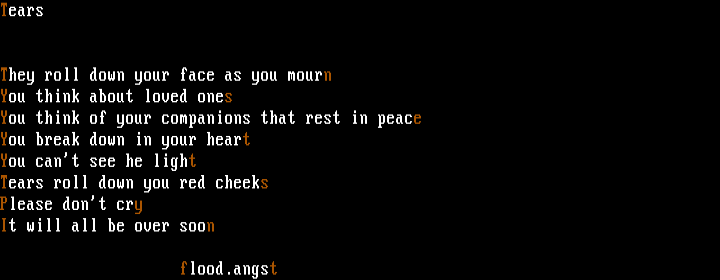 tears by flood
