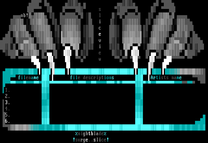 SLViEW ANSi interface by NightBlade