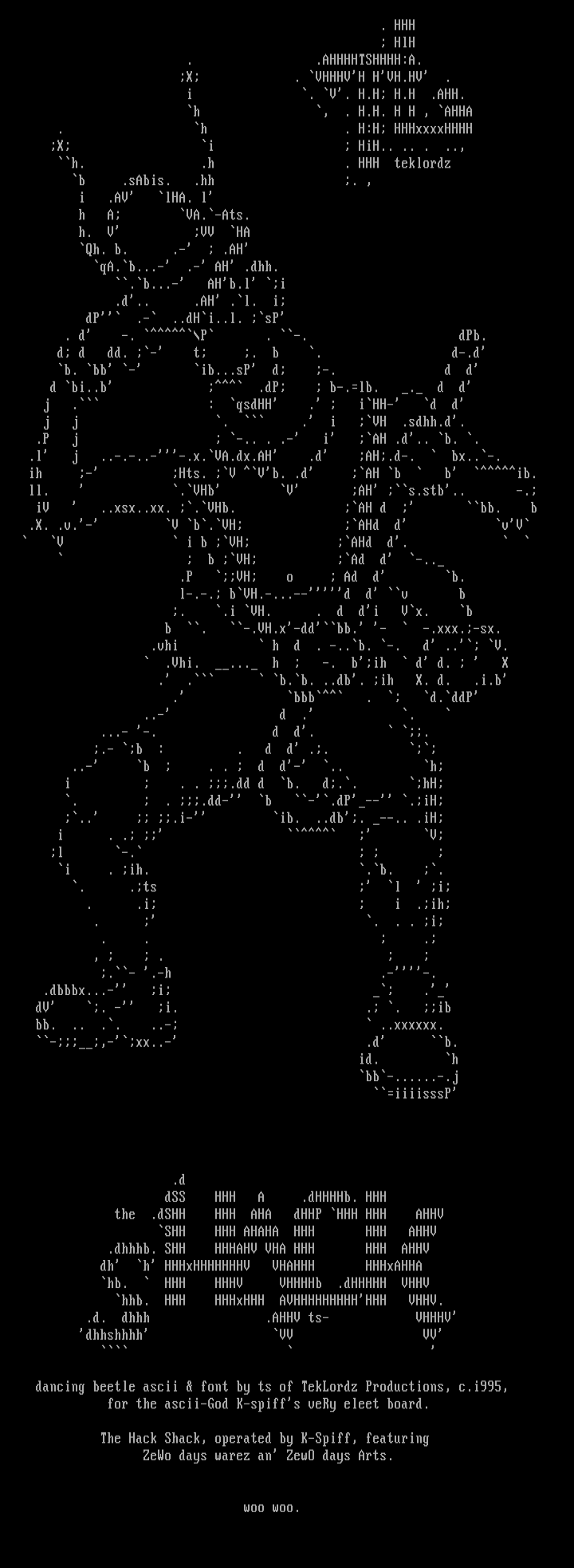 HaCk SHaCK AScii