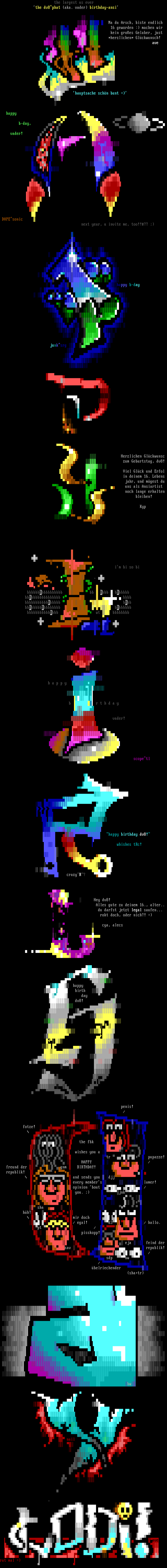 Happy Birthday DV8 by Multiple Artists