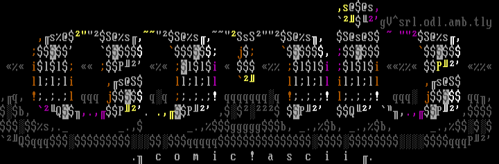 comic!ascii by groove