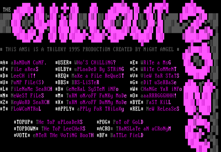 The Chillout Zone Main Menu by Night Angel