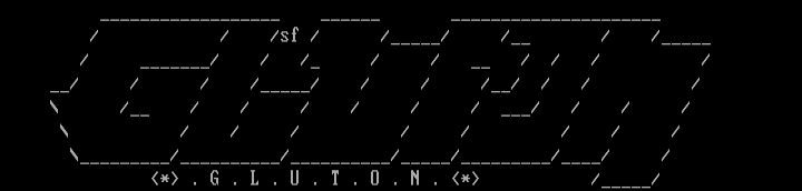 Gluton Ascii Logo by Speed Freak