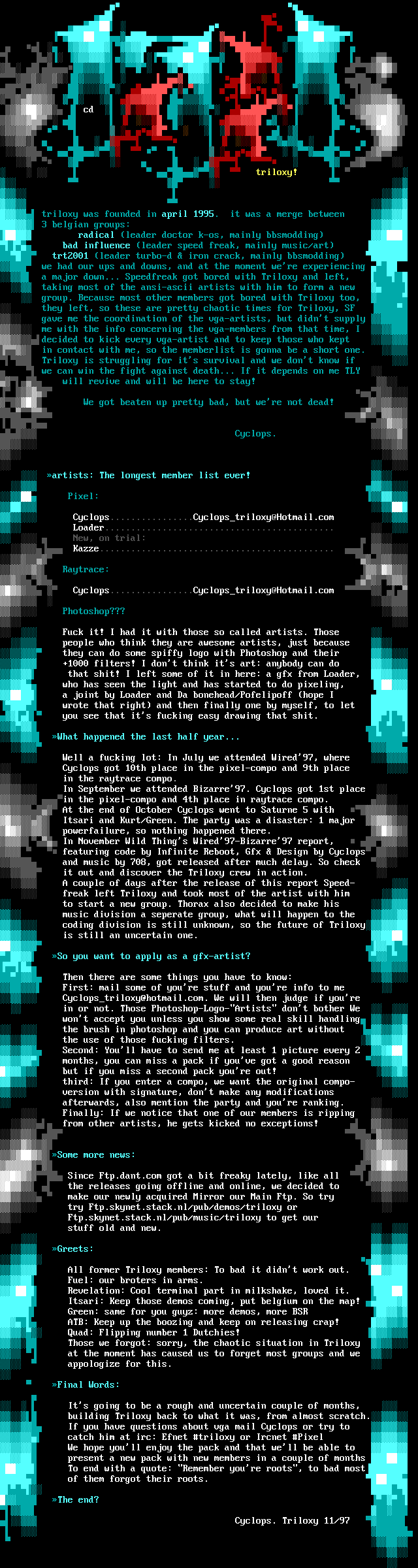 Triloxy Vgapack November 1997 info by Cyclops