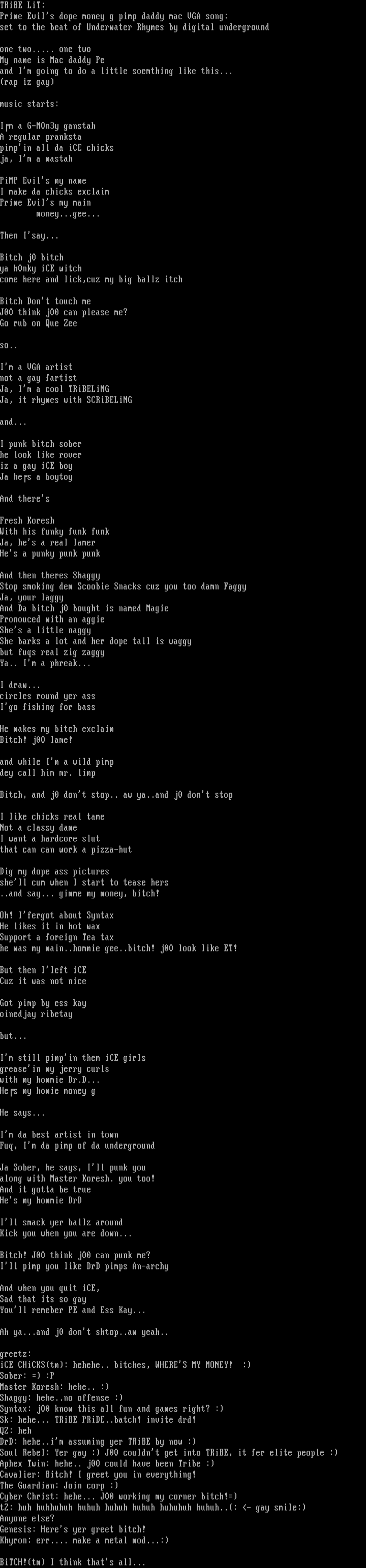Ode to iCE by Prime Evil