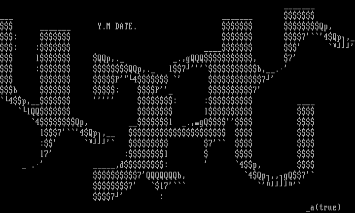 Y.M DATE. by absent spinsis