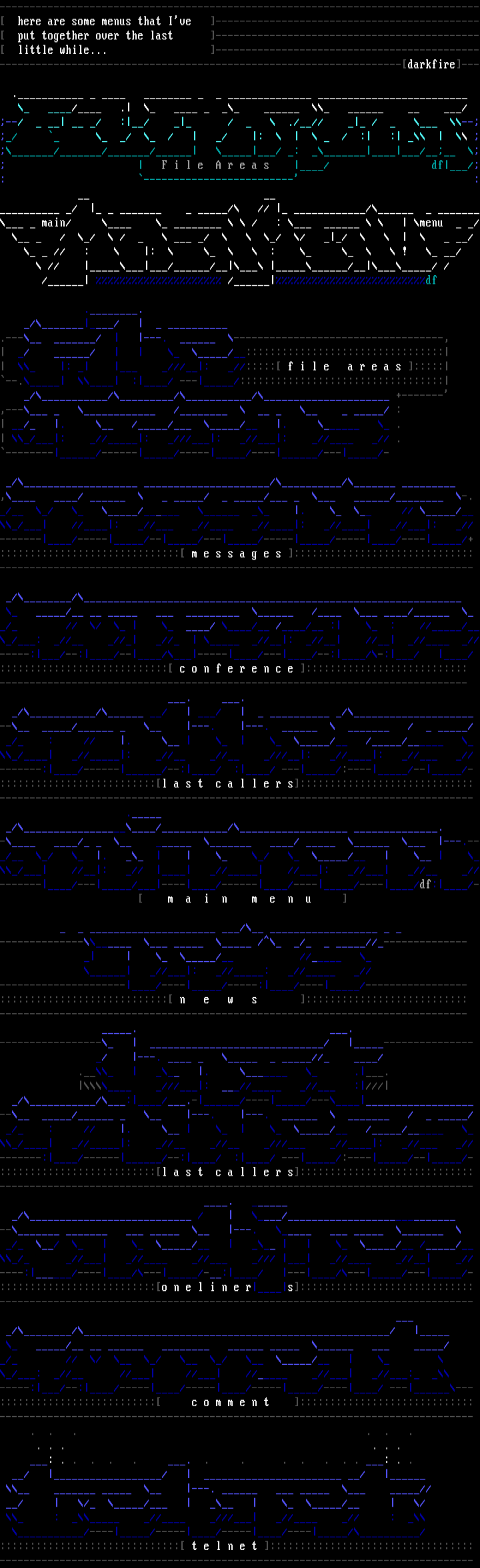 Some menusets by Darkfire