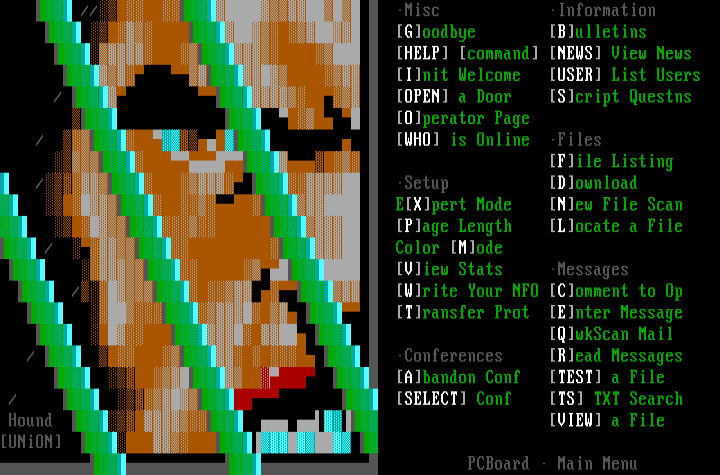 PC Board Menu by Hound