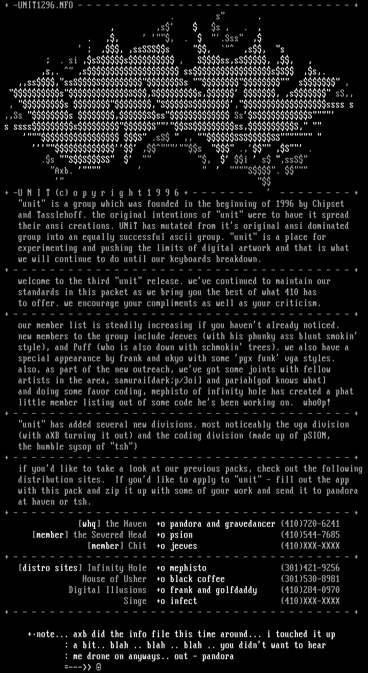 unit pack info #3 by aXB