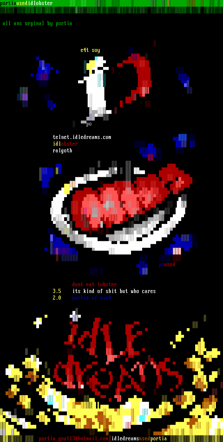 idle lobster by portia
