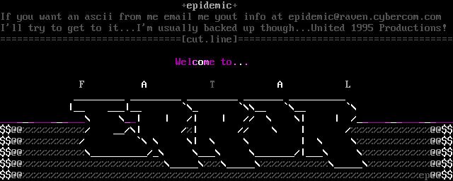 Fatal Error ASCii by Epidemic
