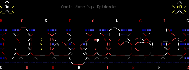 Nostalgic ASCii Logo by Epidemic