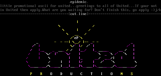 UNiTED ASCii Logo by Epidemic