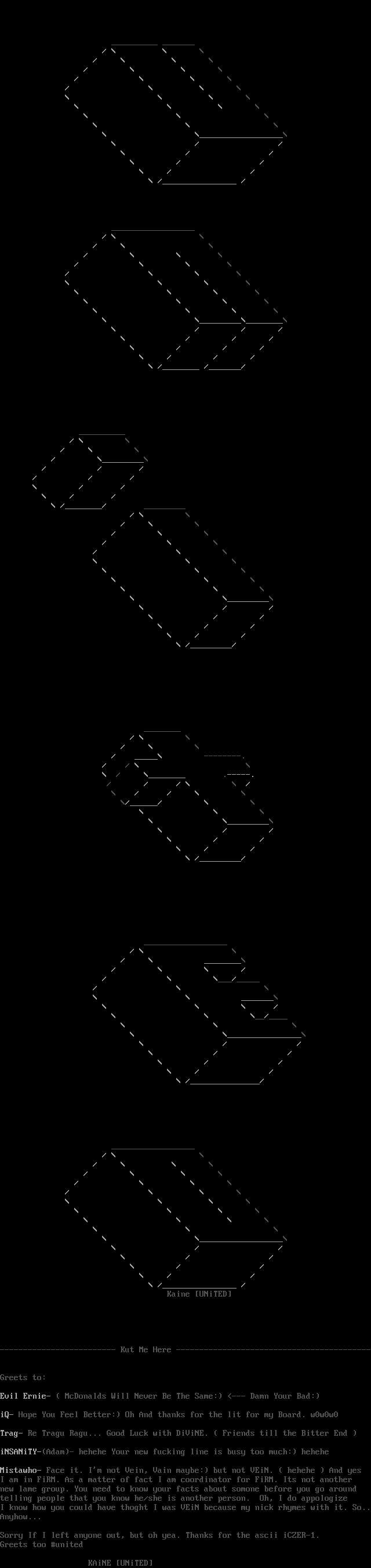 UNiTED ASCii Logo by Kaine