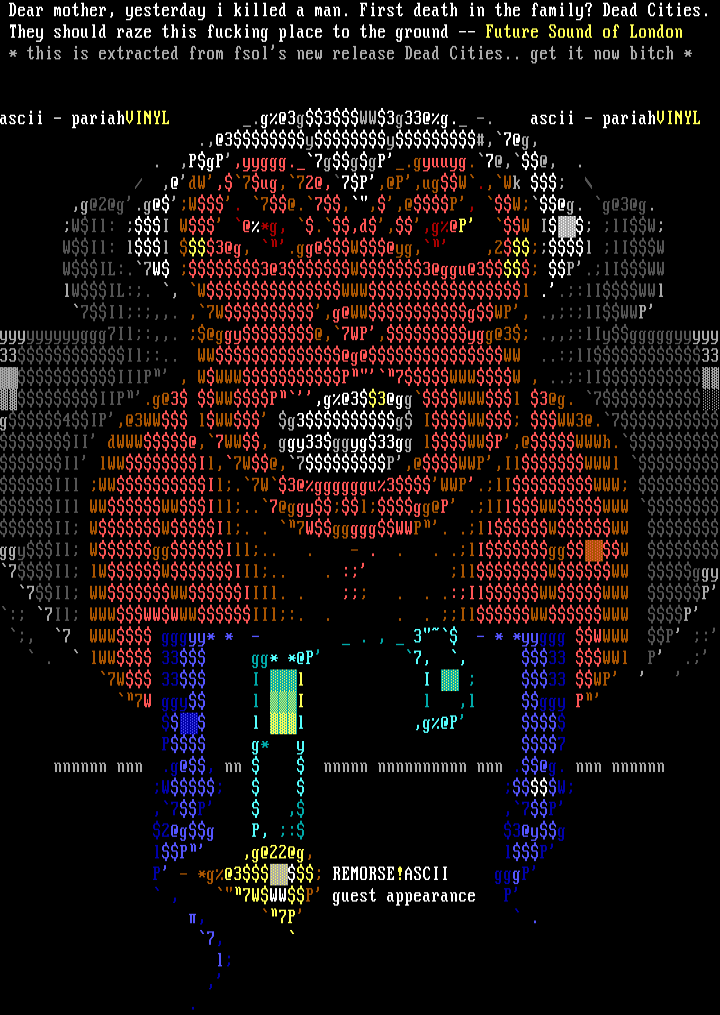remorse ascii by pariah
