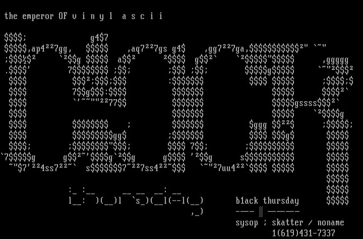 black thursday by the emperor