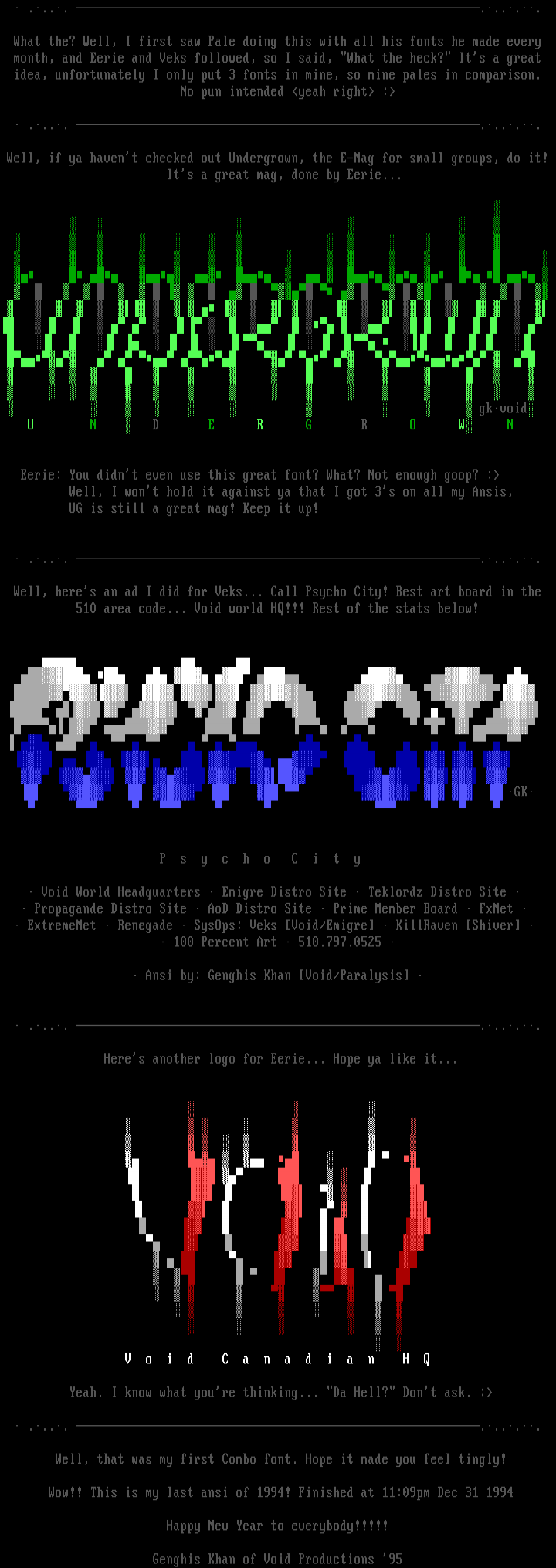 Combination Font by Genghis Khan